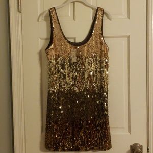 Express sleeveless sequin top